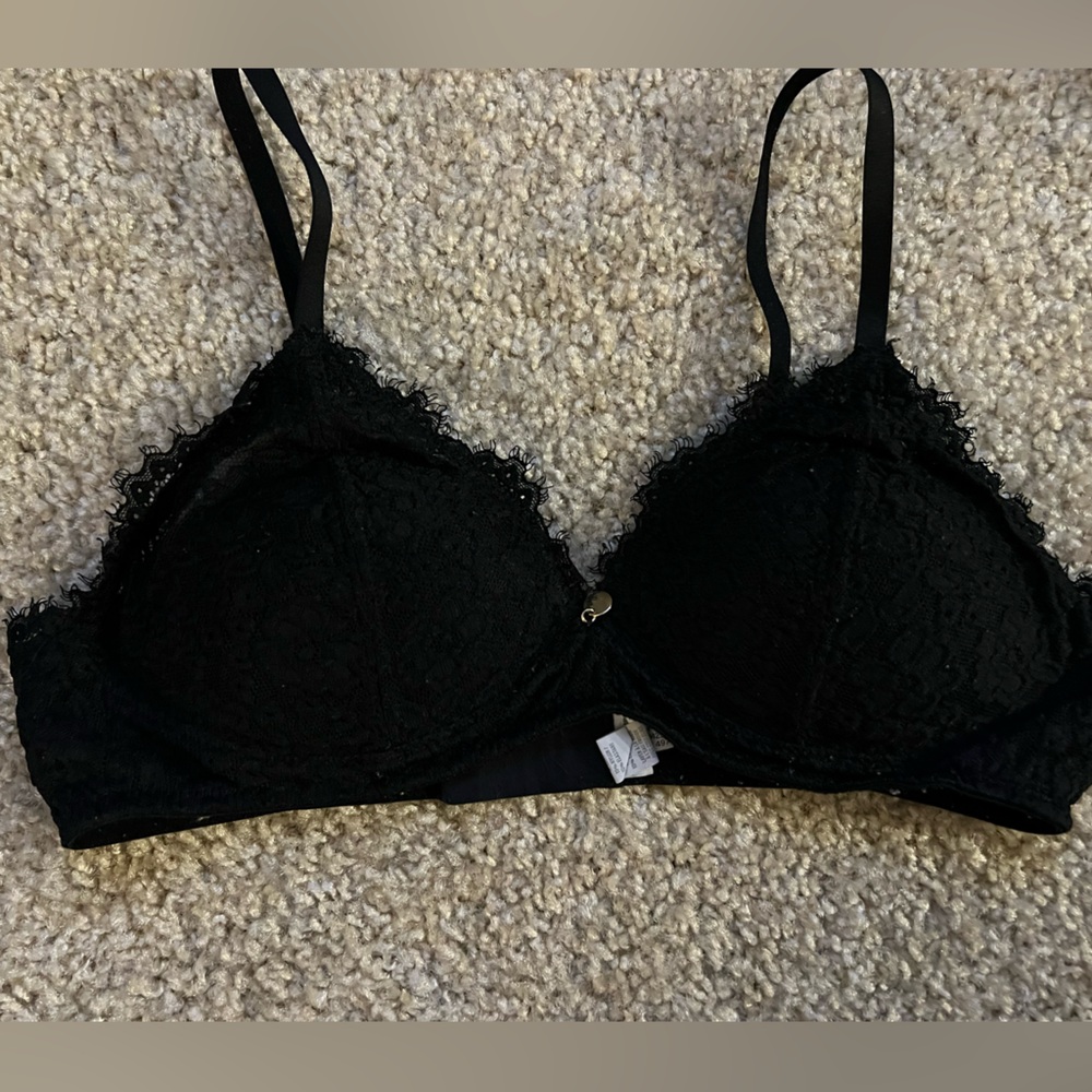 Aerie Black Lace Bra